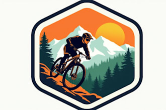 make an amazing mountain bike logo