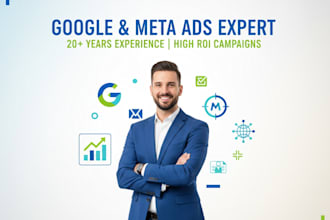 set up and manage your google ads or meta ads campaign