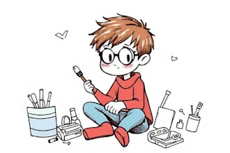 draw doodle portrait illustration