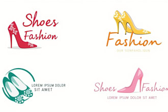 design outstanding fashion shoes logo