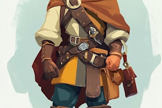 draw 2d game character or 2d game