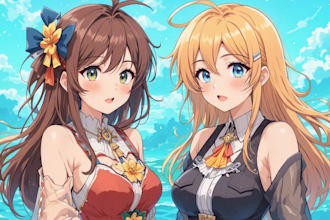 draw custom anime art of your oc, character, and fanart