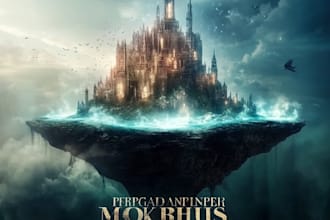 design a fantasy or romance book cover design