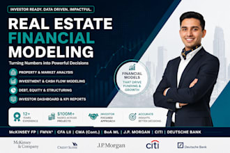 a real estate financial model with ROI and cash flow analysis