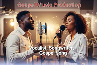 sing backing vocals, record gospel choir and harmony, christian music