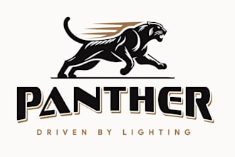 design a professional panther or tiger logo for your brand