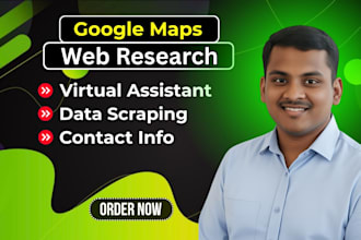 do google and web research online data scraping