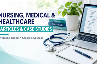 write nursing, medical and healthcare articles and case studies