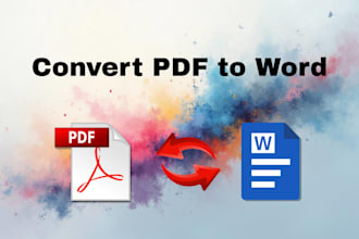 convert pdf to word, scanned image to editable word