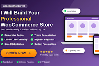 make ecommerce website by woocommerce store with order track