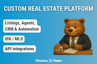 develop custom real estate website and property management system