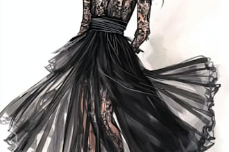 draw a fashion illustration or sketch