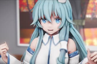 fix and convert 3d avatar for vrchat, mmd, vrm, vroid and animation, model, rig