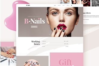 design nail salon website