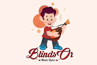 design a very fun professional logo for a online music game