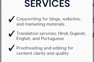 seo content english hindi gujarati translation