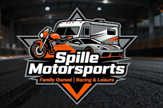 design auto detailing automotive car wash racing and mobile detailing logo
