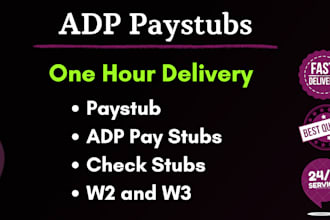 prepare paystub, adp pay stubs, payslip check stubs w2 and 1099