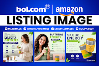 design bol listing, amazon listing, amazon infographic, lifestyle images