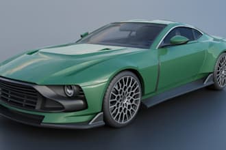 model realistic 3d car with interior vehicle,bus, aircraft design with 3d render