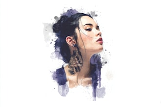 create a watercolor tattoo design