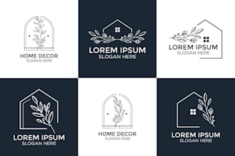 make custom interior and decoration logo designs for you