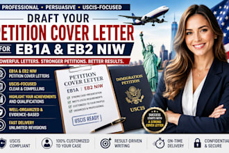 draft your petition cover letter for eb1 and eb2 niw