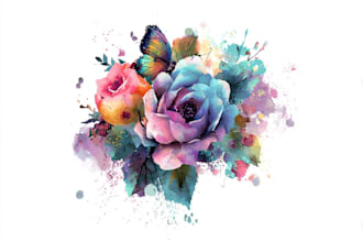 create a beautiful flower tattoo design for you