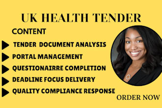 complete UK healthcare tender responses and bid submissions