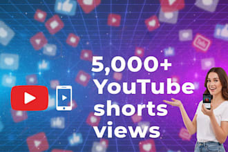 grow your channel with 5000 youtube shorts promo views