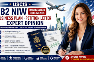 write uscis eb2 niw immigration business plan petition letter expert opinion