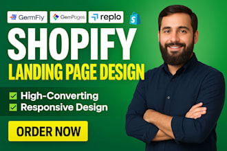 design and clone high converting shopify landing page using pagefly replo