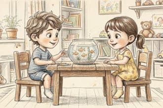 design children book illustration and children story book illustration