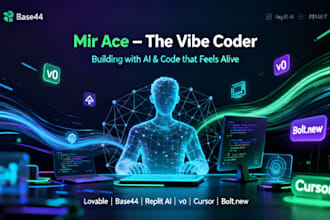 be your vibe coding expert using loveable, replit, v0, and base44 for ai mvp