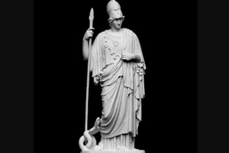 create 3d ancient greek character,historical roman figure,stl fil,3d hero statue