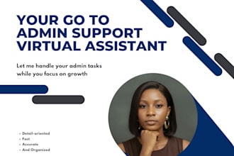 provide virtual assistant services data entry email admin support