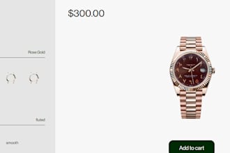 create a professional 3d watch configurator on kickflip, zakeke, and shopify