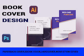 make an attractive ebook or print book cover design