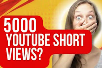 grow your channel with 5000 youtube shorts promo views very high quality