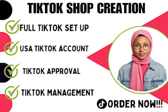 create USA tiktok shop setup tiktok shop USA business tiktok shop representative