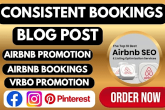 market your vacation rental with airbnb promotion, airbnb marketing, hotel, vrbo