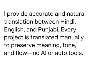 translate between hindi, english and punjabi accurately