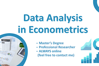 do econometric analysis and data analysis