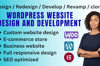 design, redesign, or develop wordpress website that converts