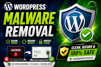 wordpress malware removal, wordpress security, fix hacked website