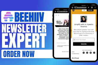 setup beehiiv newsletter setup beehive landing page setup beehiiv automation