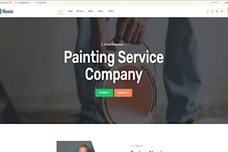 build wix painting, flooring, and repair contractor website construction website