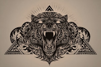 design a polynesian maori tribal tattoo