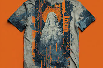 draw custom christian religious jesus t shirt designs