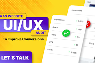 do saas website UI UX audit to improve conversions